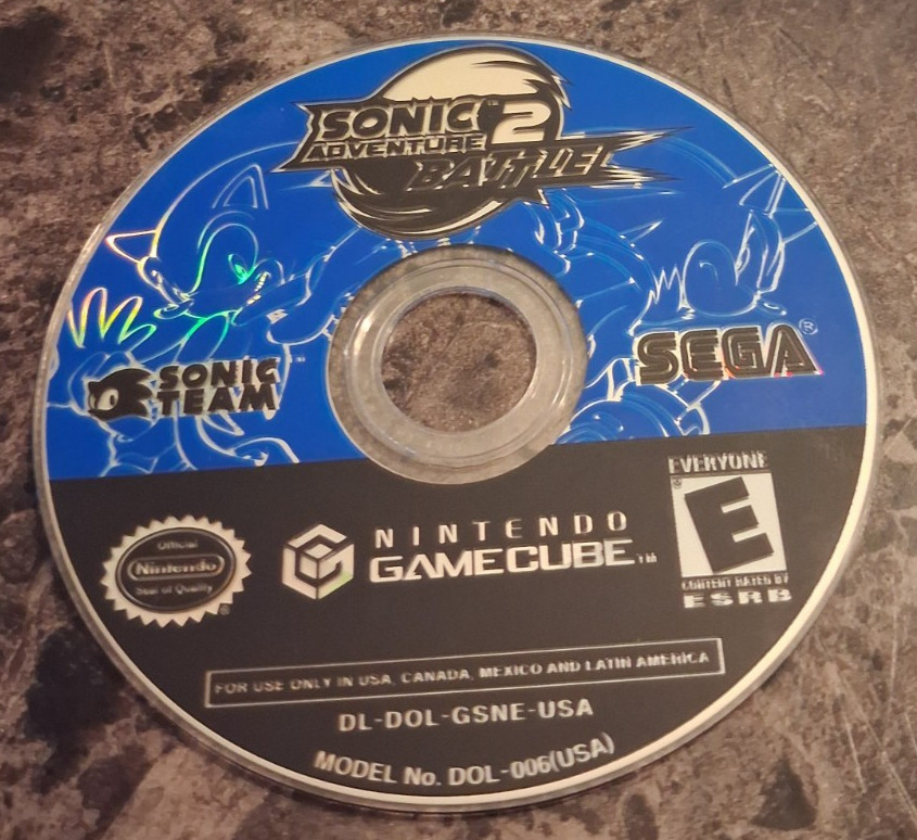Sonic Adventure 2 Battle (Nintendo GameCube, 2002) -- DISC ONLY
