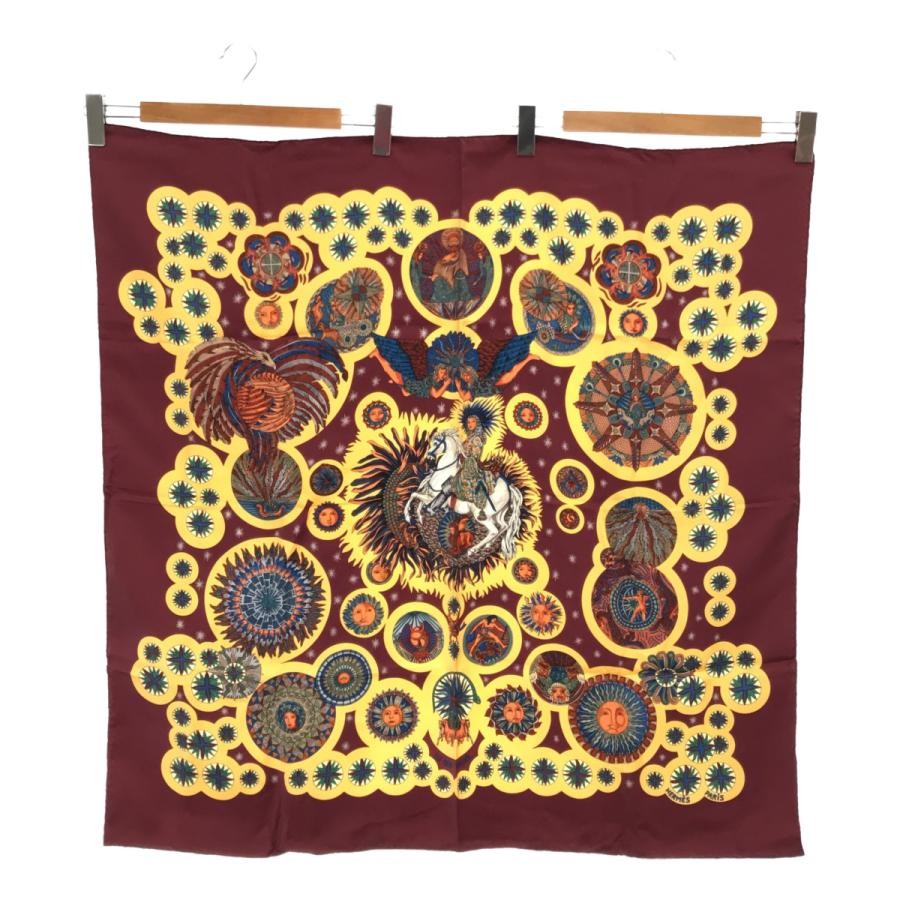 HERMES Carre 90 LE ROY SOLEIL Silk Pre-owned - Good Made in France