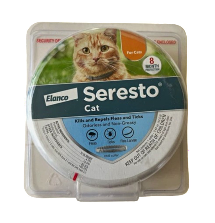 Seresto Cat and Kitten Flea & Tick Collar Up to 8 Months Odorless Non-Greasy Seresto Cat and Kitten Flea & Tick Collar Up to 8 Months Odorless Non-Greasy