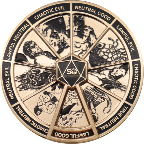 Dungeons & Dragons: 50th Anniversary - Limited Edition Pin Badge - Alignment Spi