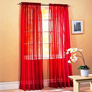 Elegance (2) Panels Sheer Window Curtains Drapes Set 84\ Elegance (2) Panels Sheer Window Curtains Drapes Set 84\