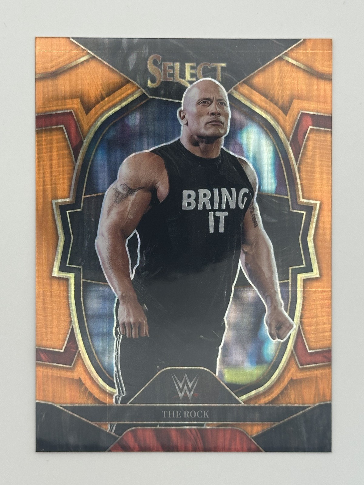 2023 PANINI SELECT WWE THE ROCK #31 ORANGE FLASH CONCOURSE 2023 PANINI SELECT WWE THE ROCK #31 ORANGE FLASH CONCOURSE