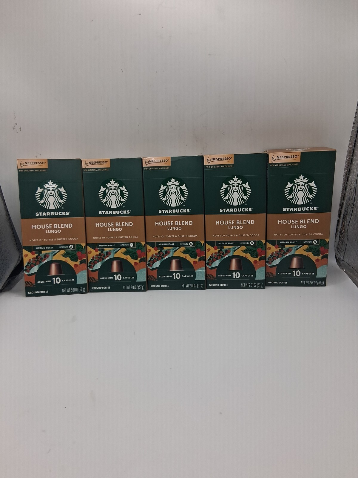 5x Starbucks Nespresso House Blend Lungo 10Ct. Ea. Exp:9/28/2026 (50ct. total) 5x Starbucks Nespresso House Blend Lungo 10Ct. Ea. Exp:9/28/2026 (50ct. total)
