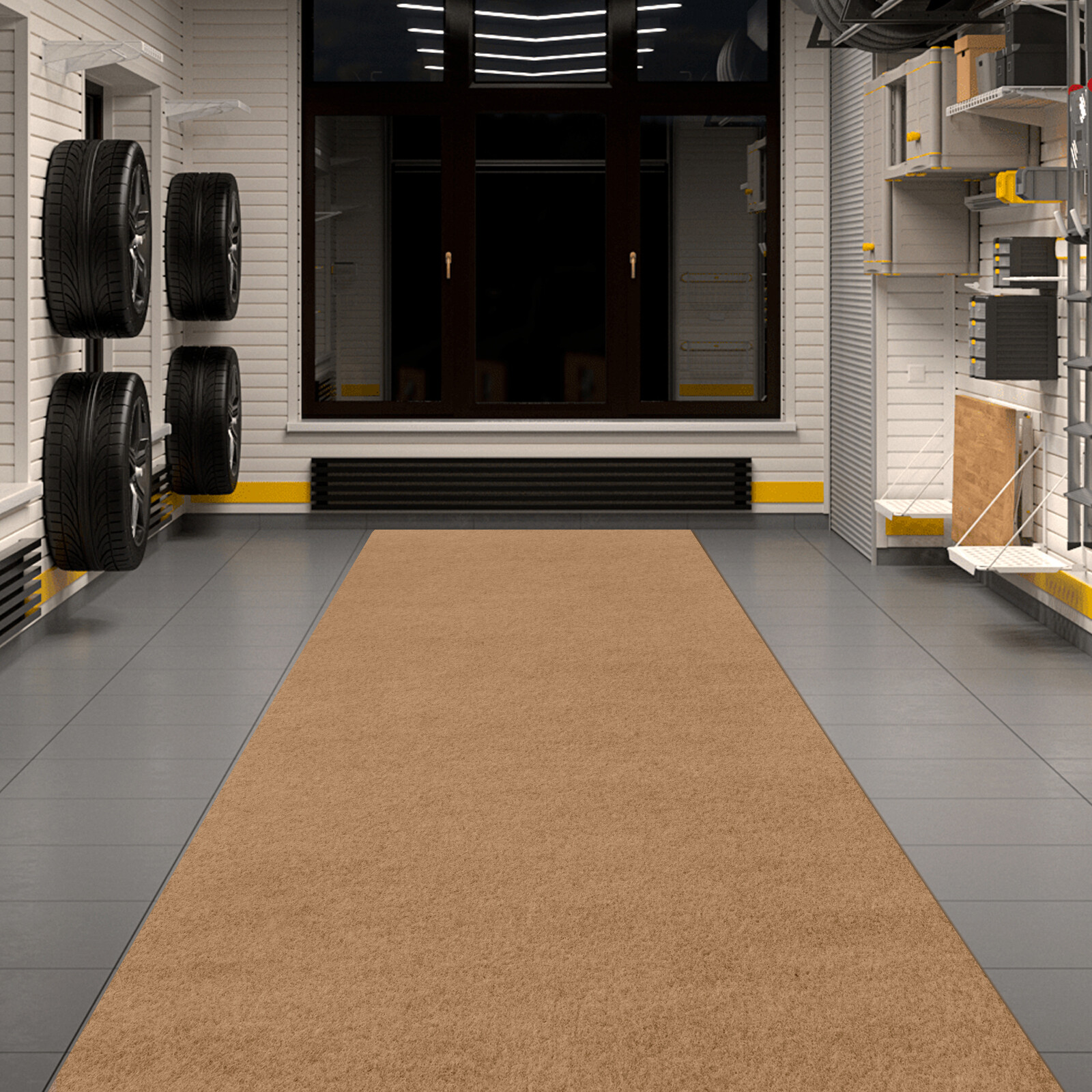Runner Rug Hallway Non Slip Rubber Back Custom Size as Carpet Doormat Dark Beige Runner Rug Hallway Non Slip Rubber Back Custom Size as Carpet Doormat Dark Beige