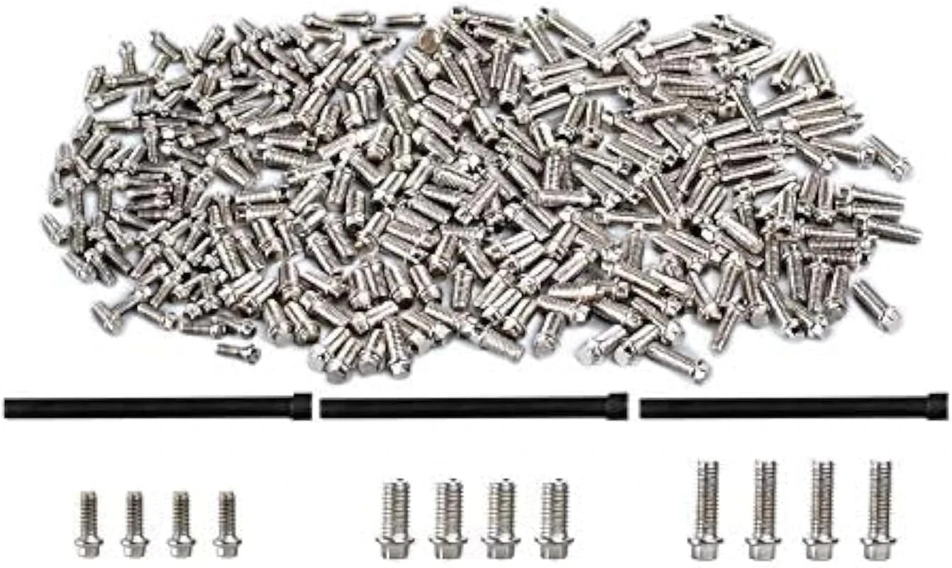 INJORA 300PCS M2 M2.5 M3 Metal Screws Kit Wheel Rims for 1/10 RC Car Crawler