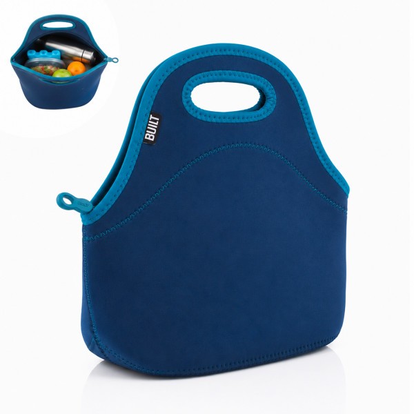 Built NY Gourmet Getaway Neoprene Lunch Tote Bag - Insulated Reusable - Navy Built NY Gourmet Getaway Neoprene Lunch Tote Bag - Insulated Reusable - Navy