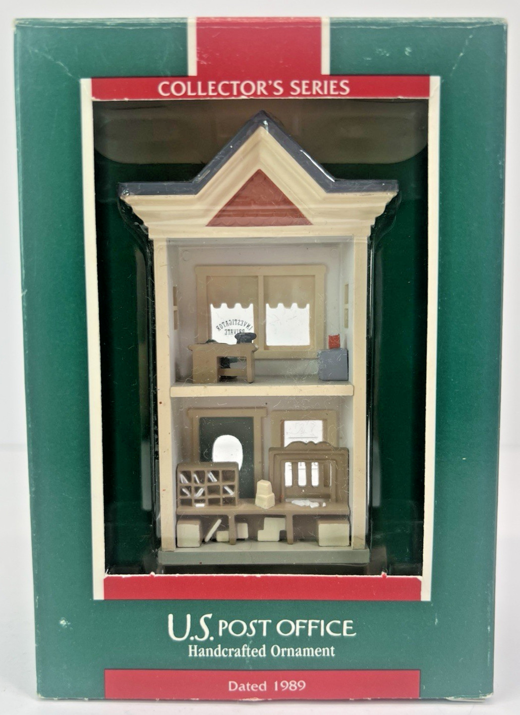 1989 Hallmark U.S. Post Office #6 Nostalgic Houses & Shops Ornament NIB