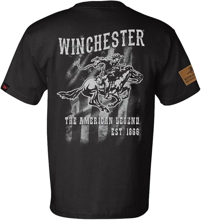 Winchester Legend Collection - Made in The USA Legend Rider Flag Short Sleeve 10 Winchester Legend Collection - Made in The USA Legend Rider Flag Short Sleeve 10