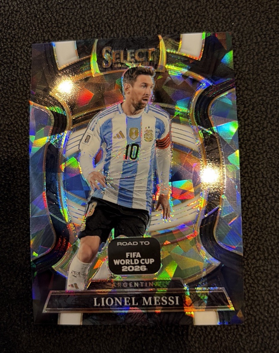 2025-26 Select Road To FIFA World Cup Lionel Messi Cracked Black Ice /380