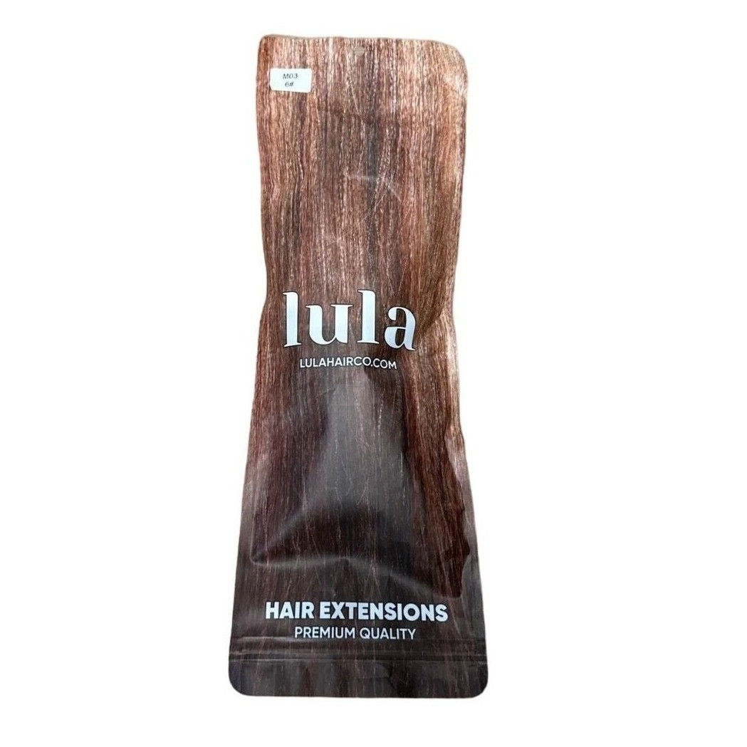 Lula Hair Extensions 22 Inch M02 171 # Premium Quality Dark Brown Halo Clip In