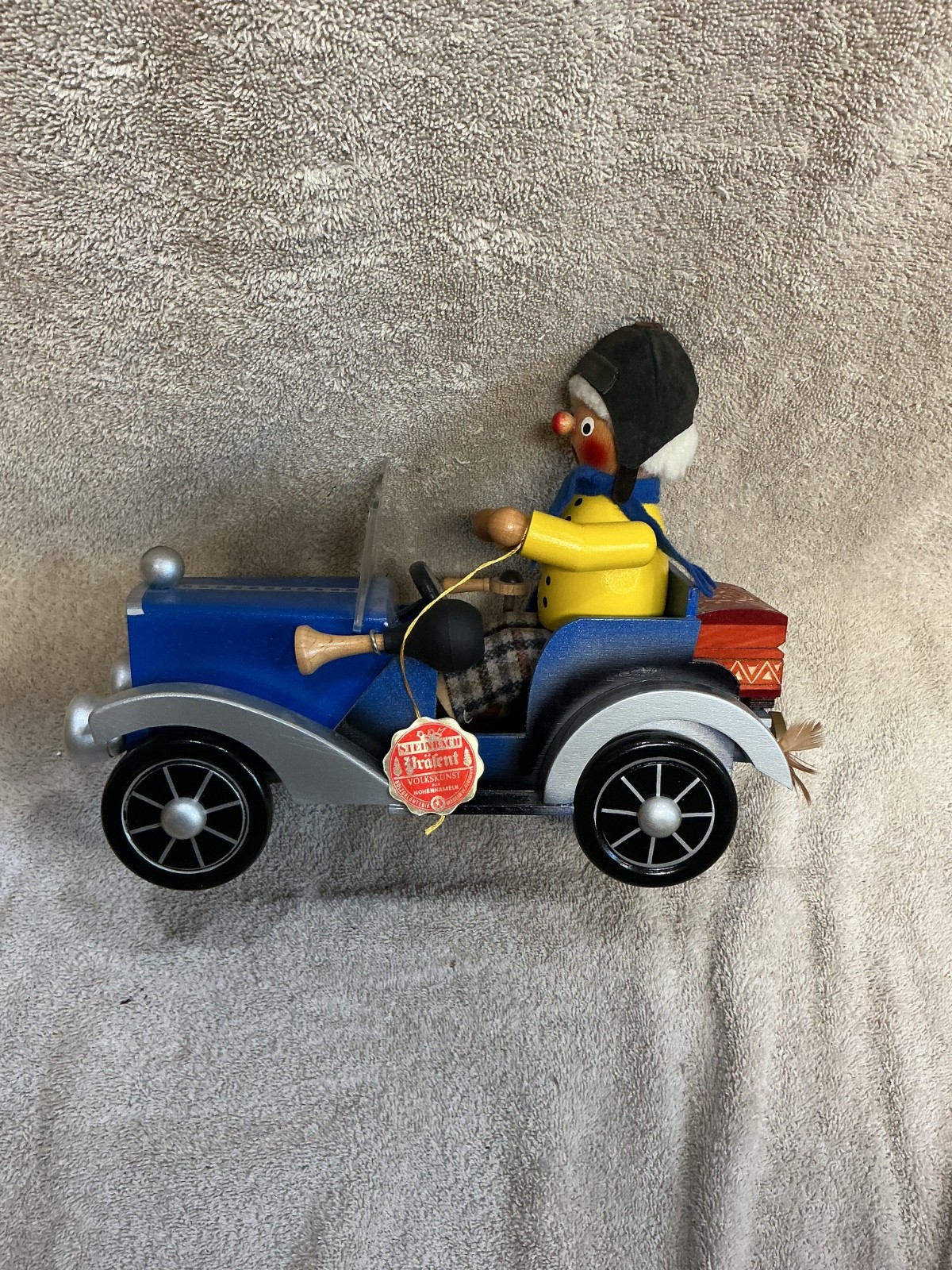 RARE Incense Burner Smoker German Nutcracker Music Box Vntg Car Driver Steinbach RARE Incense Burner Smoker German Nutcracker Music Box Vntg Car Driver Steinbach