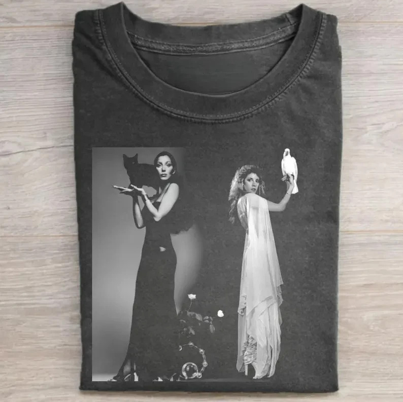 Vintage Dark Cher and Stevie Nicks Graphic Tee, Goddess of Pop Shirt AN67789