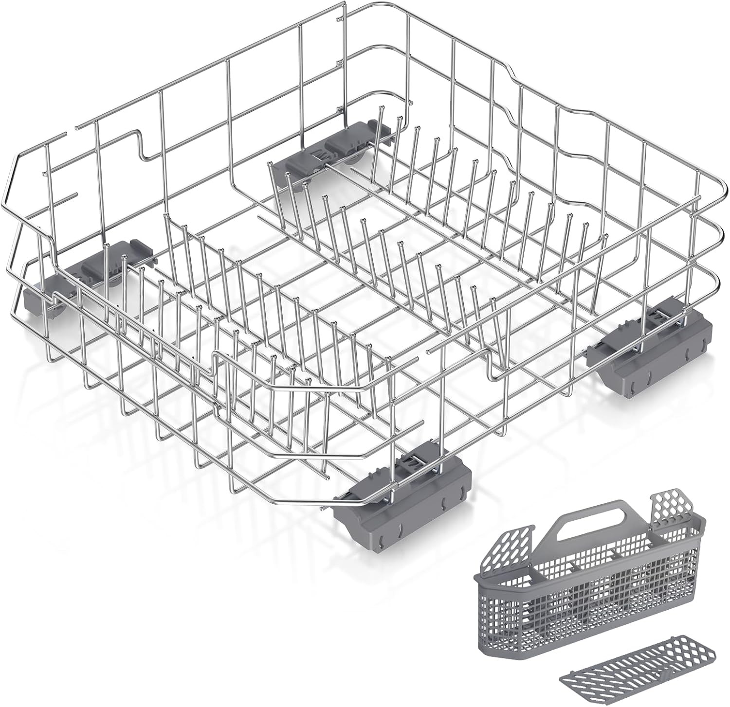 New WD28X34744 WD28X26099 Dishwasher Lower Dishrack for GE WD28X28918 with Wheel