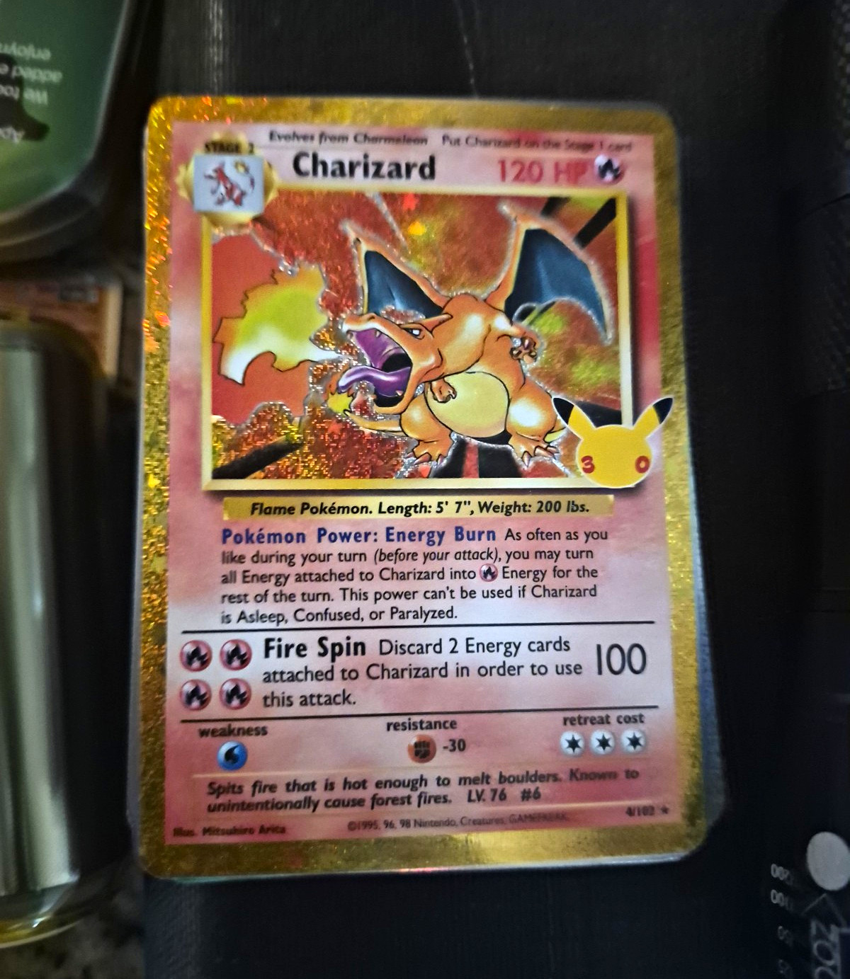 Wizards of the Coast Charizard 4/102 Base Set Holo Rare 1999 English 120 HP Wizards of the Coast Charizard 4/102 Base Set Holo Rare 1999 English 120 HP