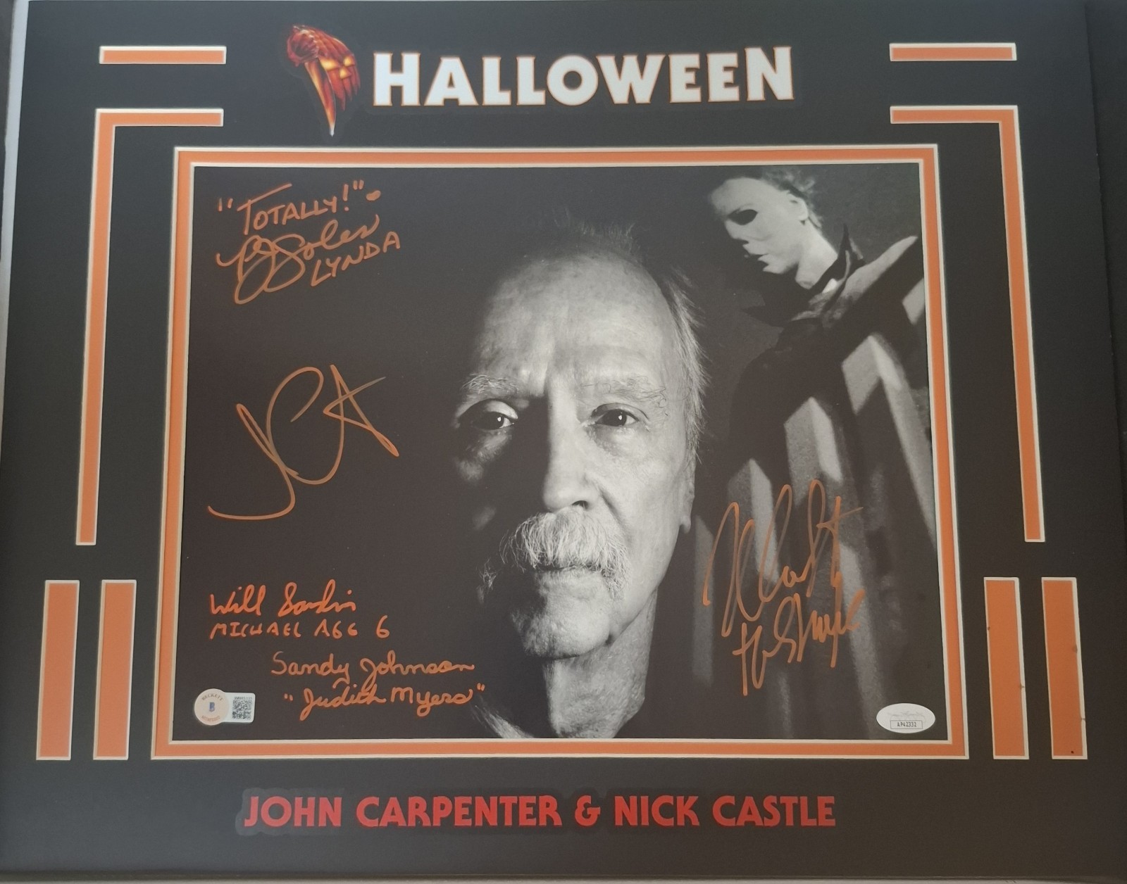 Halloween 1978 (5) Cast Signed John Carpenter Nick Castle PJ Soles Sandy Johnson Halloween 1978 (5) Cast Signed John Carpenter Nick Castle PJ Soles Sandy Johnson