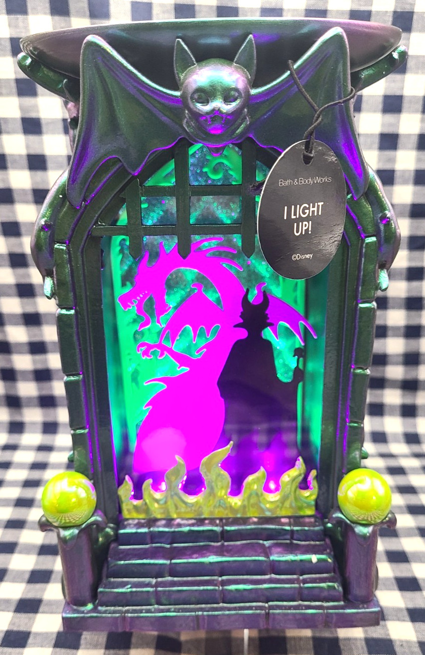 NEW Maleficent DISNEY VILLAINS 3-Wick Shadowbox ORIGINAL BOX Bath & Body Works