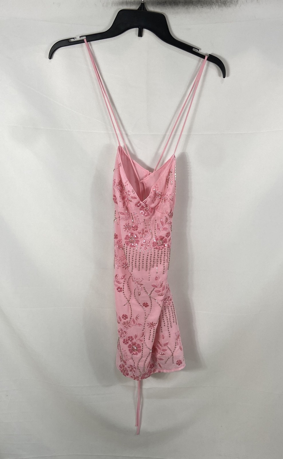 Peppermayo Women\'s Pink Vietta Sequin Cami Mini Dress Floral Sz 4 NWT