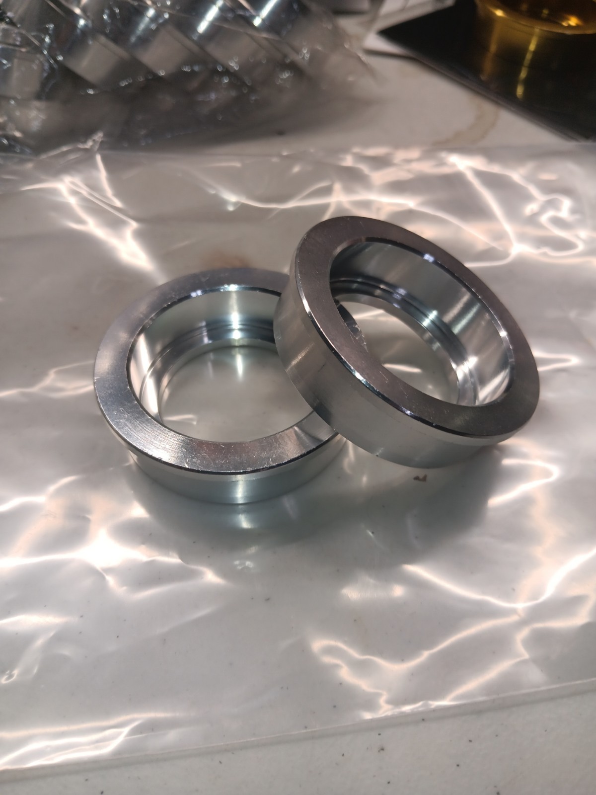 MOTOKING BMX RETRO CUP AMERICAN BOTTOM BRAKET CUPS SILVER
