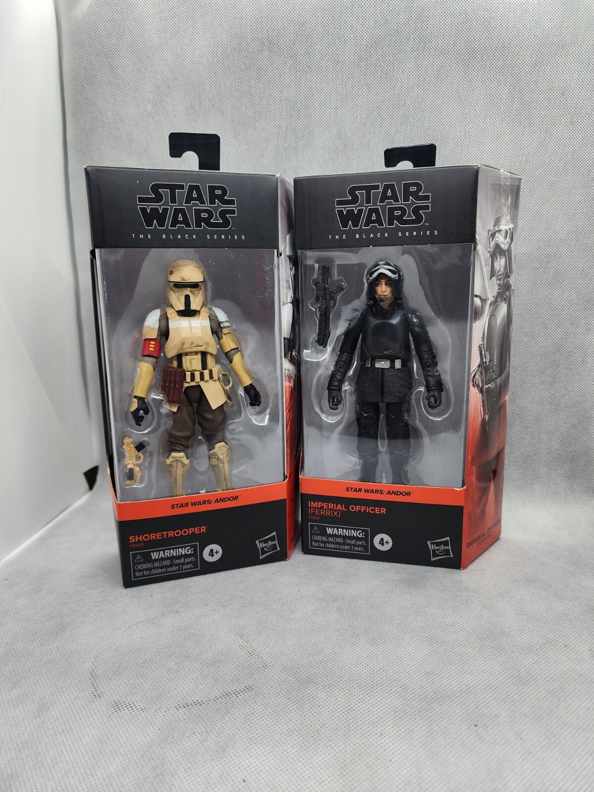 STAR WARS BLACK SERIES 6 INCH - 03 SHORETROOPER AND 04 IMPERIAL OFFICER FERRIX 
