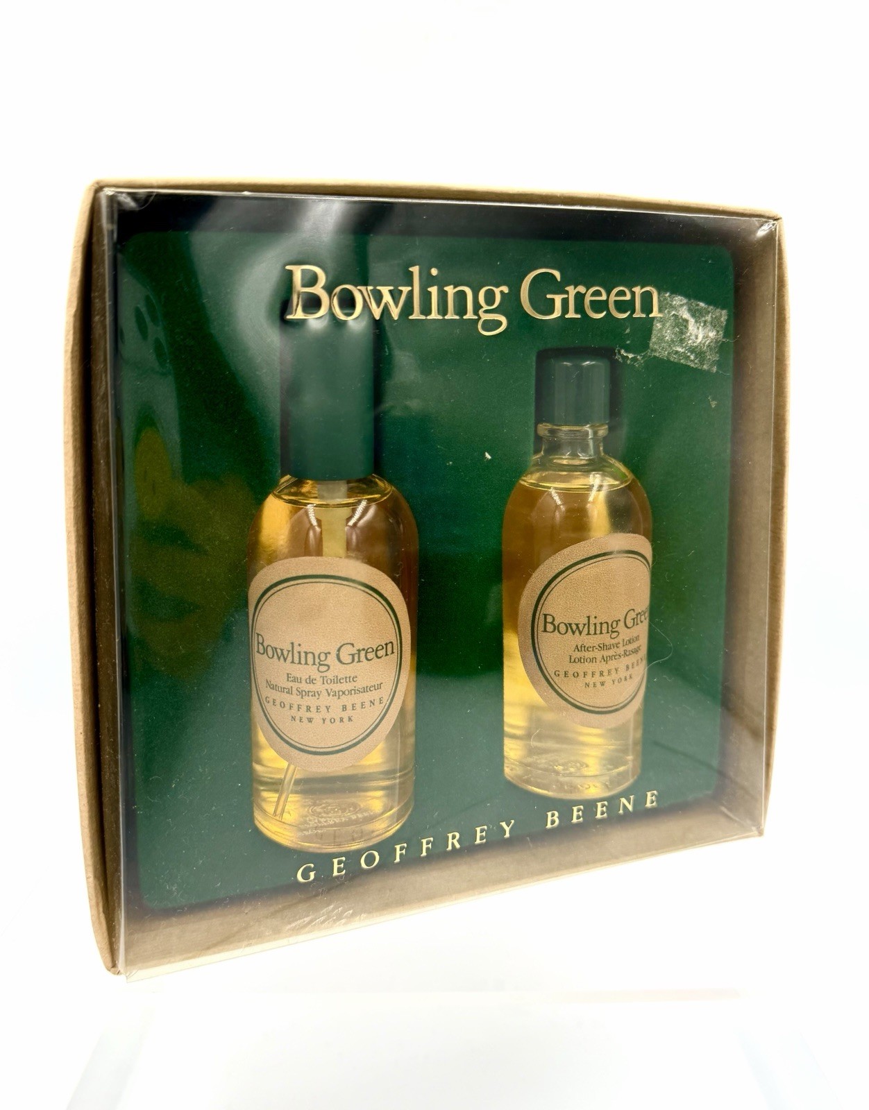 Vintage Bowling Green Geoffrey Beene Set Eau De Toilette 2oz & After Shave 2oz Vintage Bowling Green Geoffrey Beene Set Eau De Toilette 2oz & After Shave 2oz