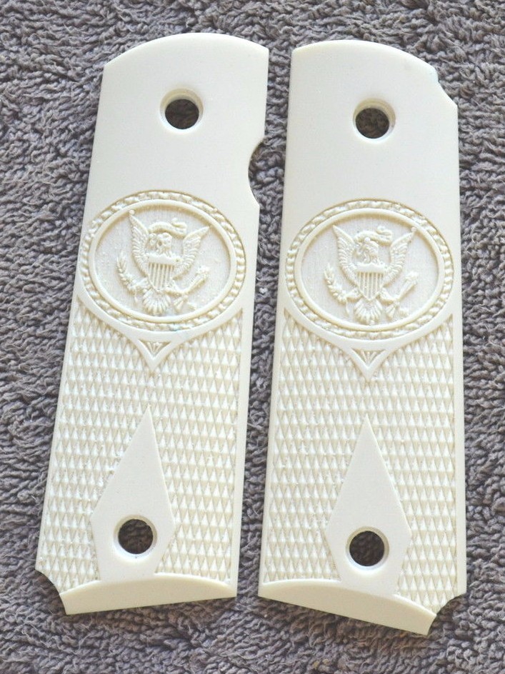 1911 Kimber Colt Clone Frames Carved Molded US Army USA Logo Eagles 1911 Kimber Colt Clone Frames Carved Molded US Army USA Logo Eagles