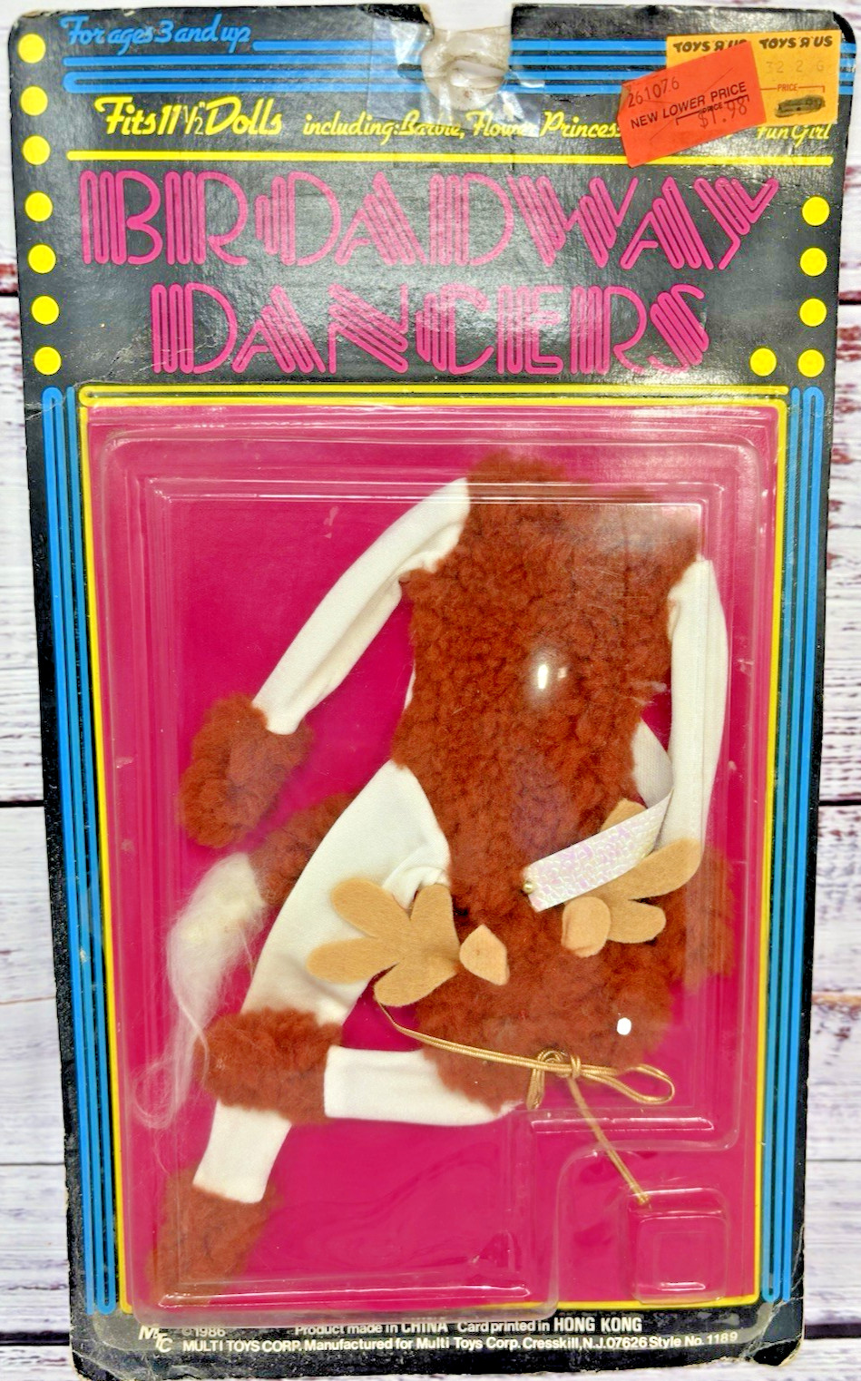 Vintage 1986 Broadway Dancers Deer Costume Outfit For 11.5” MTC Multi Toys Co Vintage 1986 Broadway Dancers Deer Costume Outfit For 11.5” MTC Multi Toys Co