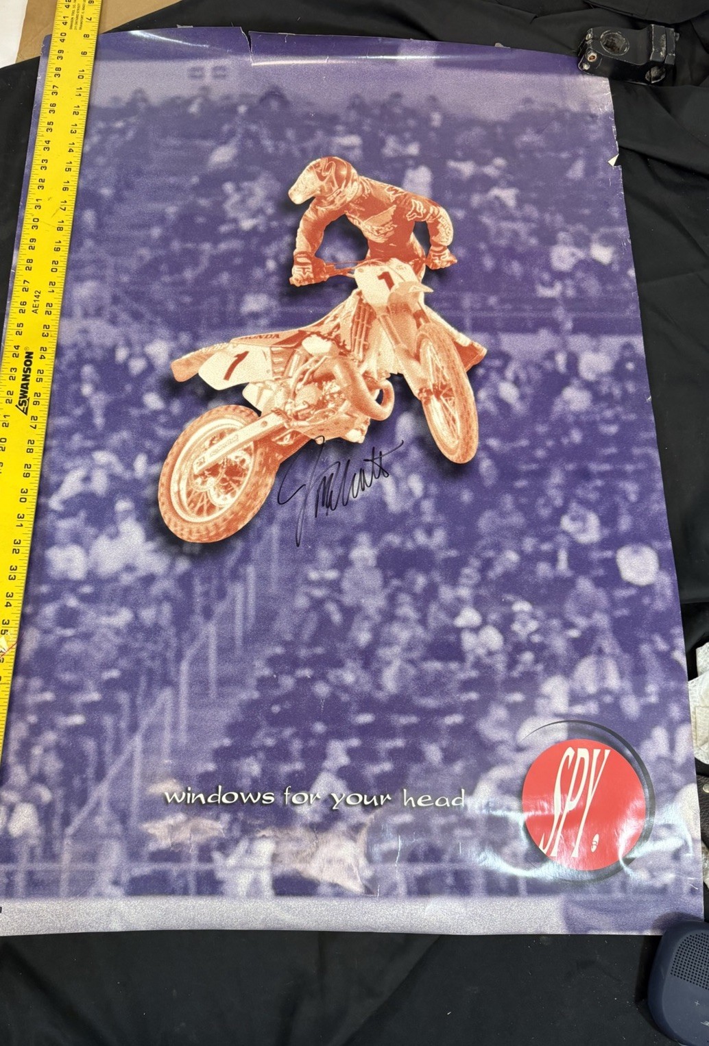 Vintage Signed Jeremy McGrath Motocross Poster Autograph 36 X 26 Vintage Signed Jeremy McGrath Motocross Poster Autograph 36 X 26