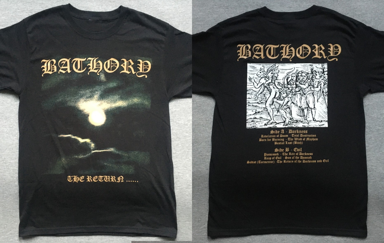 VTG BATHORY THE RETURN Unisex Tee Cotton Shirt All Size ZA367