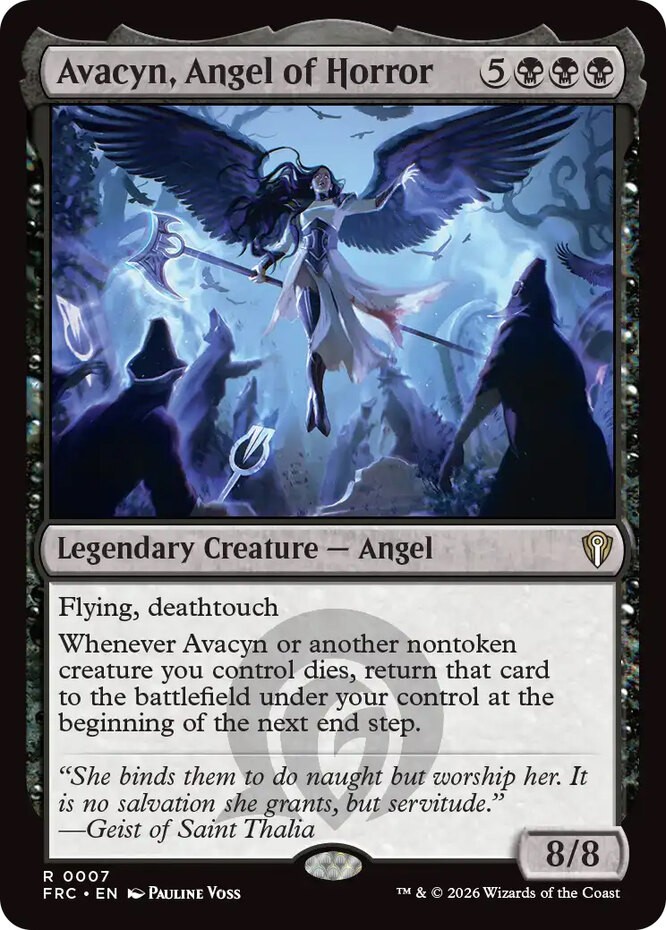 x1 Avacyn, Angel of Horror R MTG Commander: Reality Fracture M/NM, English