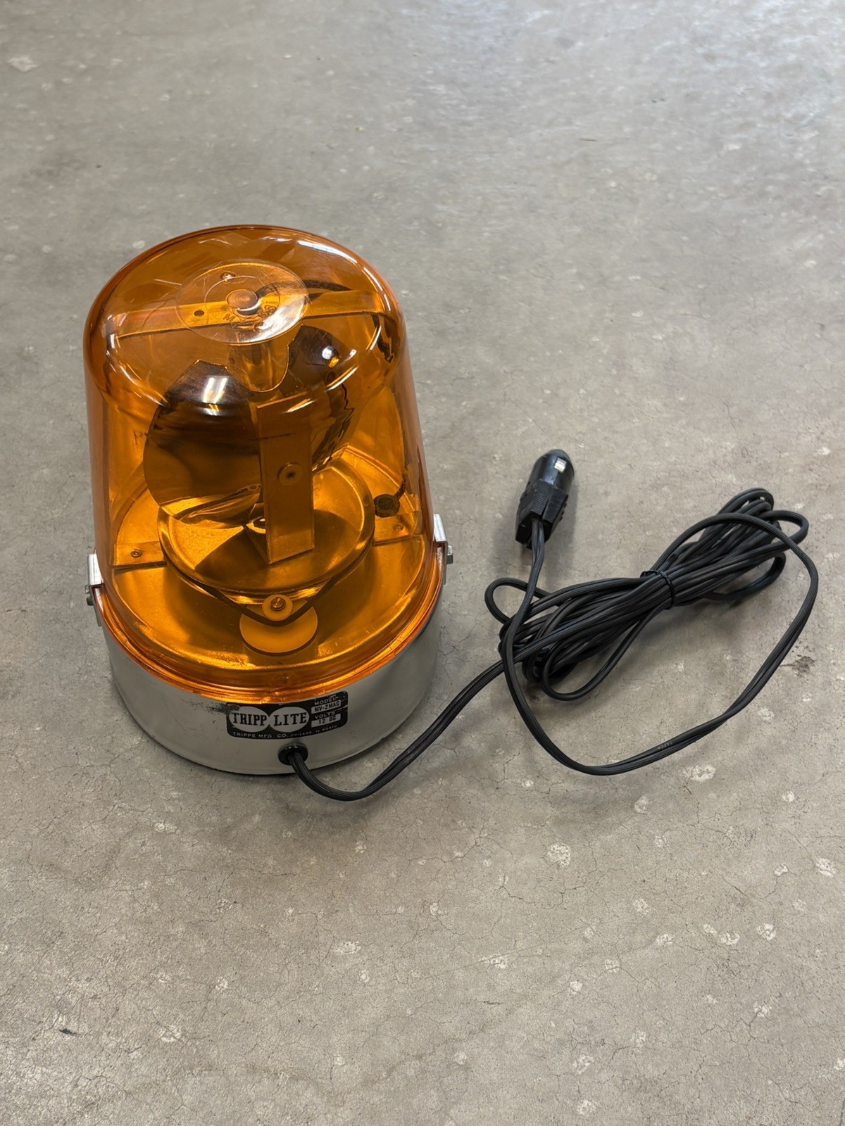 Vintage NEW OLD STOCK Tripp-Lite STROBE LIGHT Safety AMBER FLASHING BEACON 12V