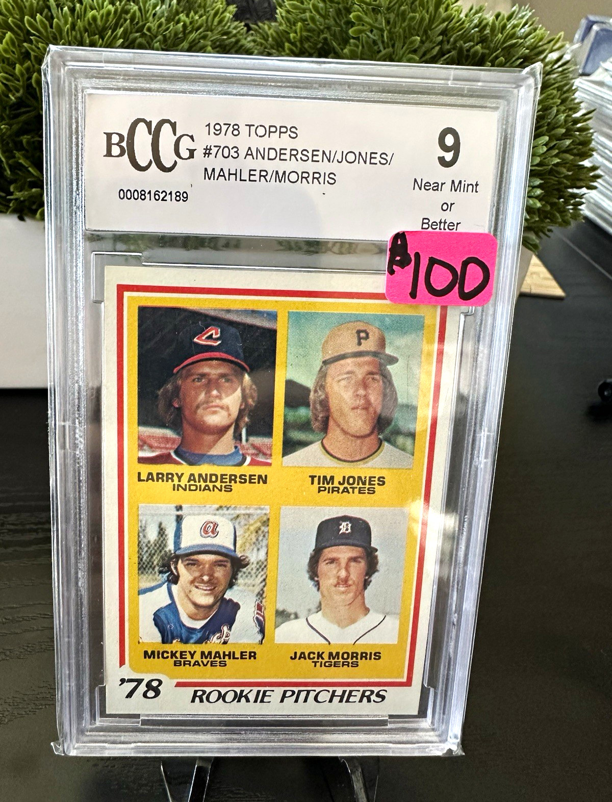 Topps 1978 Topps Rookie Pitchers #703 Jack Morris RC Andersen BCCG 9 Topps 1978 Topps Rookie Pitchers #703 Jack Morris RC Andersen BCCG 9