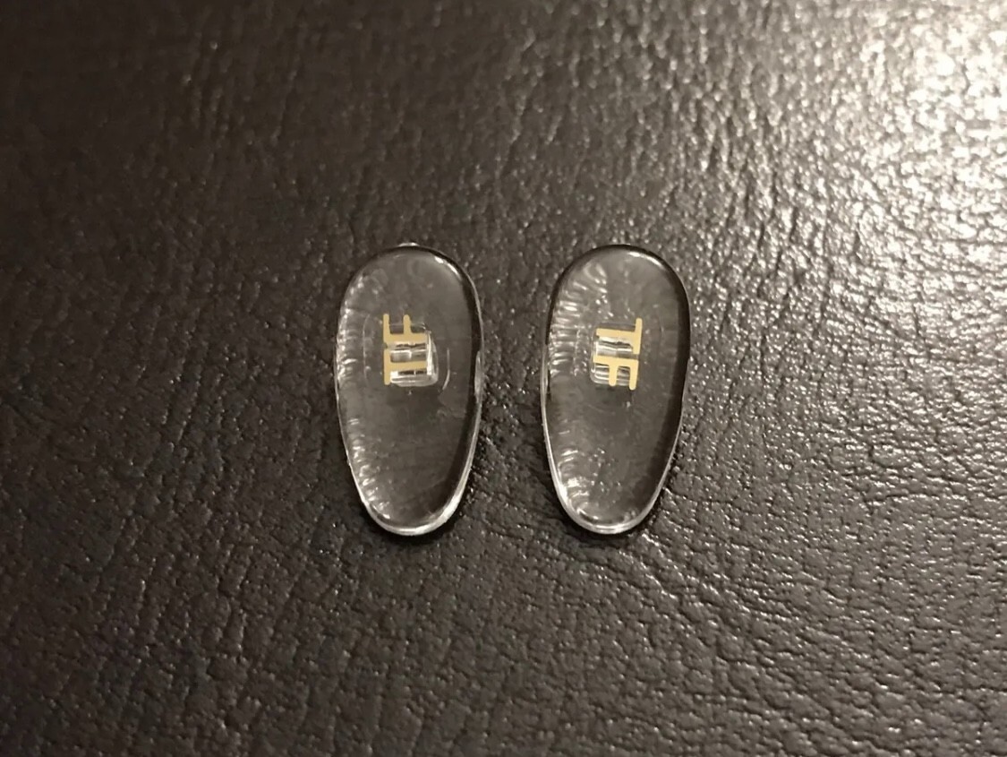 New High Quality Replacement Snap-In Nose Pads for Tom Ford Eyewear Gold 1 Pair