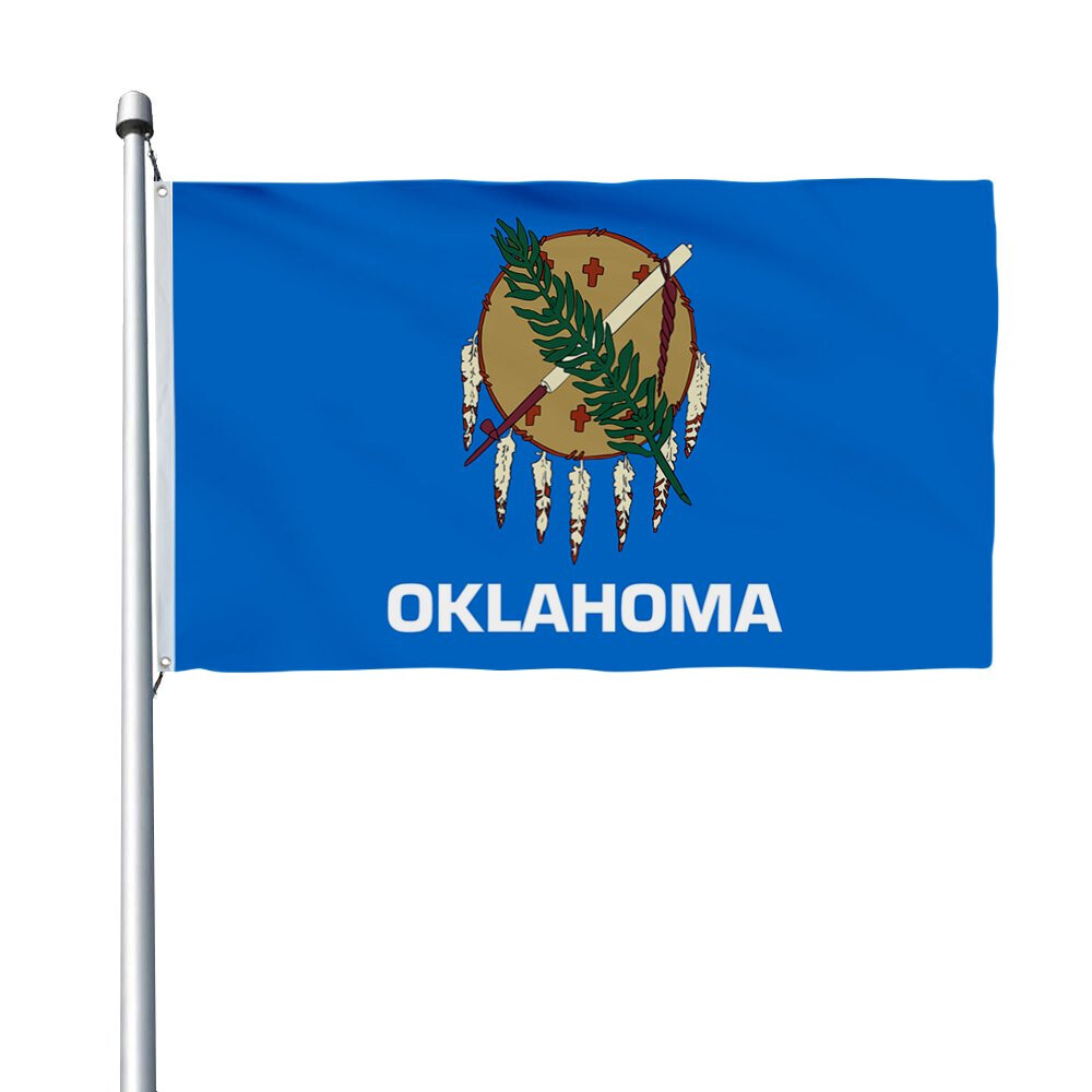 3X5 Oklahoma State Flag 3x5 ft Printed NYLON Brass Grommets Quality