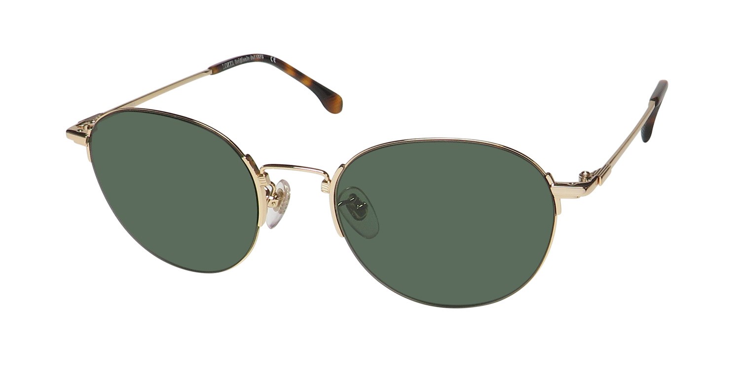 NEW LOZZA SL2355 SUNGLASSES 51-20-140 FULL-RIM OVAL MENS 0300 GOLD METAL &