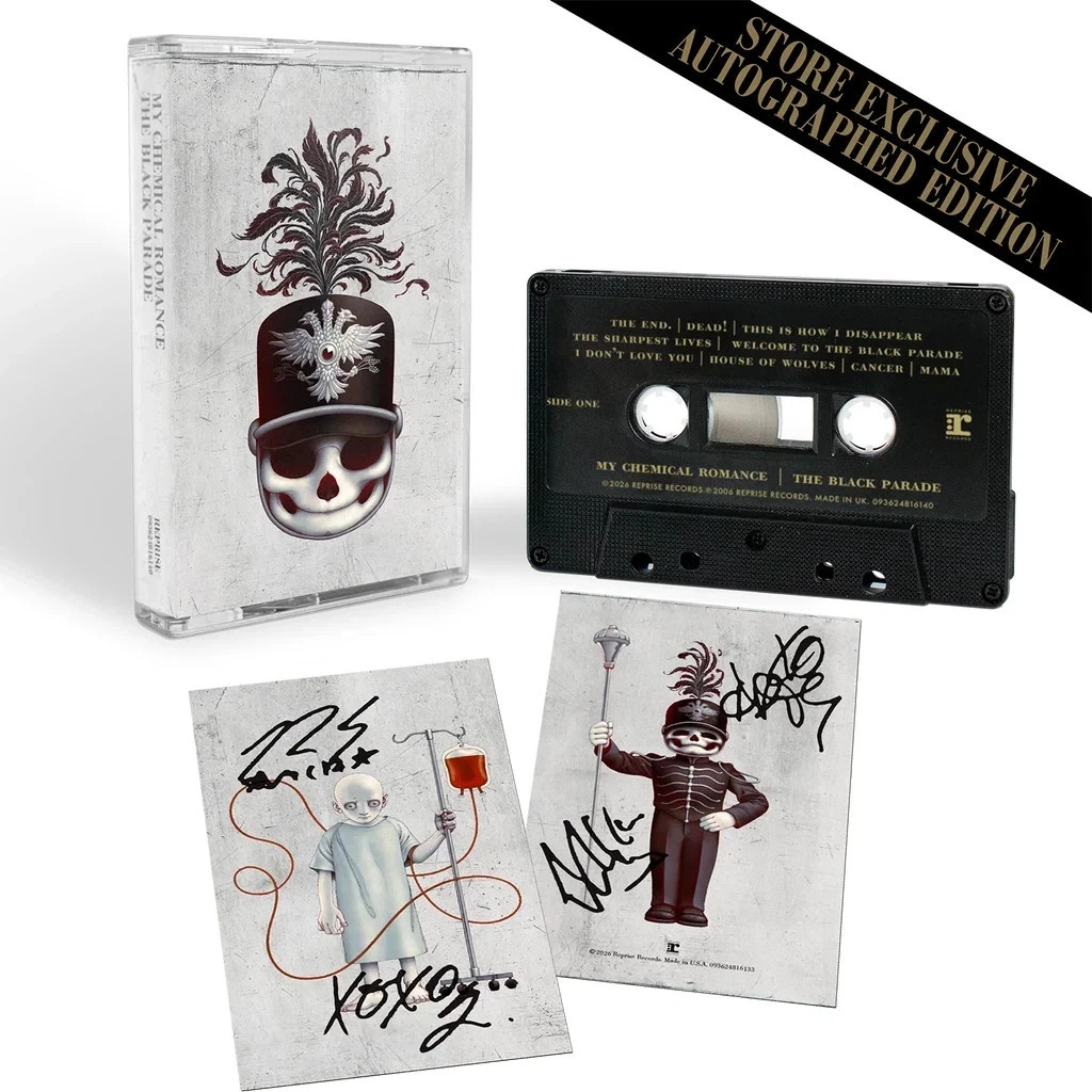 My Chemical Romance The Black Parade 20th Anniversary SIGNED Cassette PRESALE
