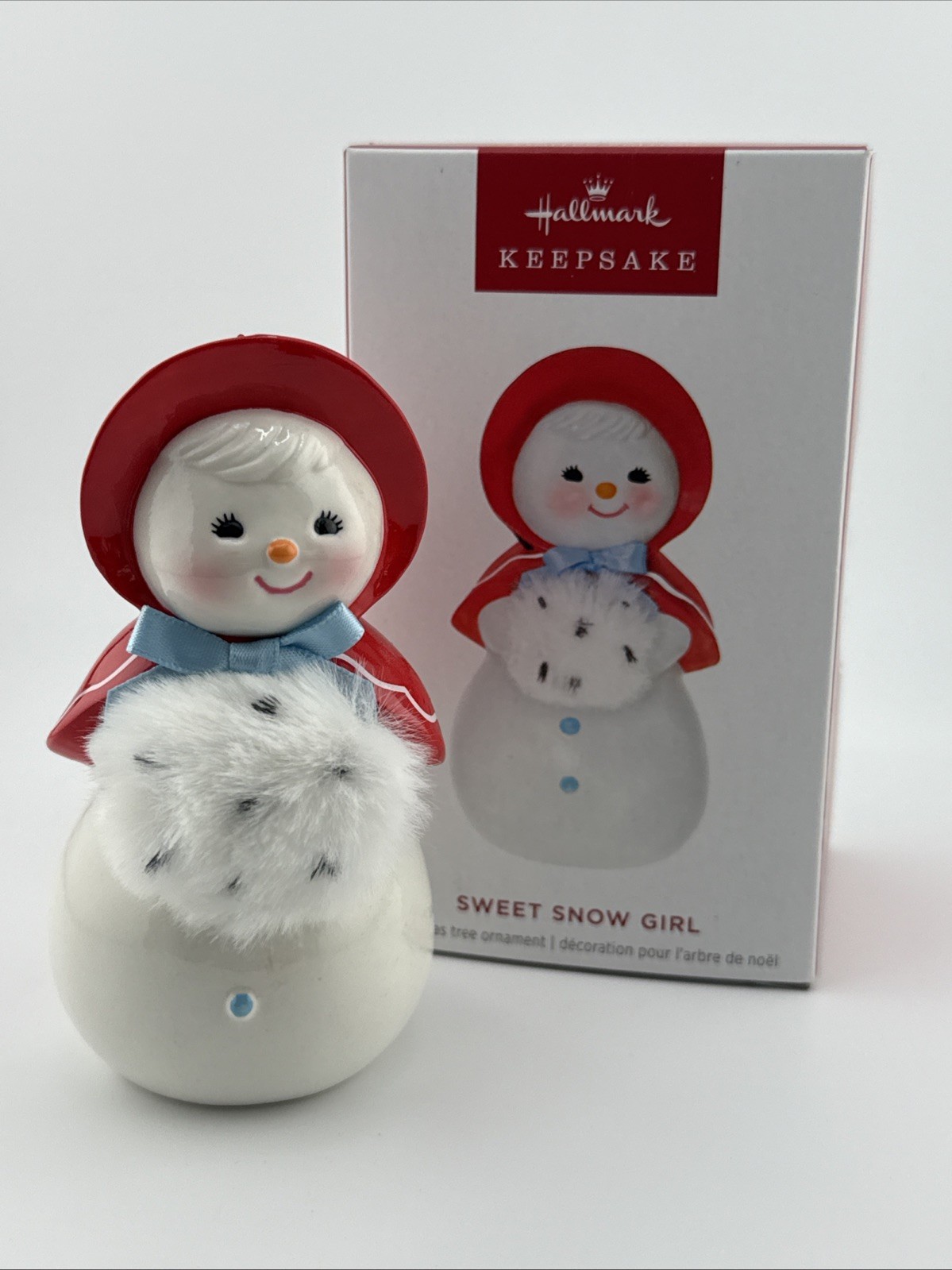 Hallmark Keepsake 2025 Sweet Snow Girl Limited Edition Porcelain Ornament