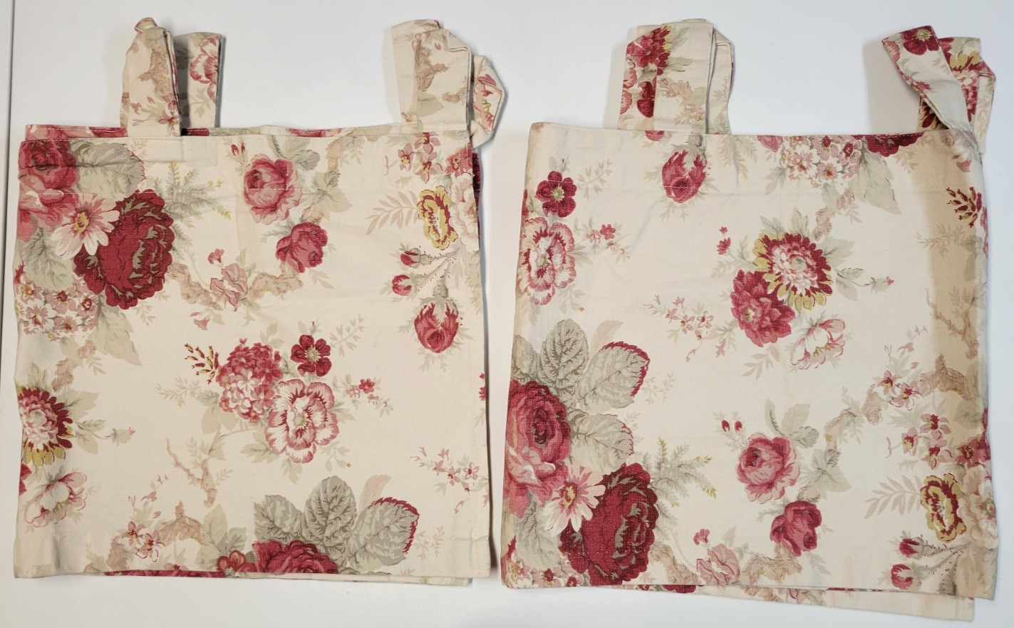 Waverly Garden Room 2 Red Rose Floral Tab Top 58