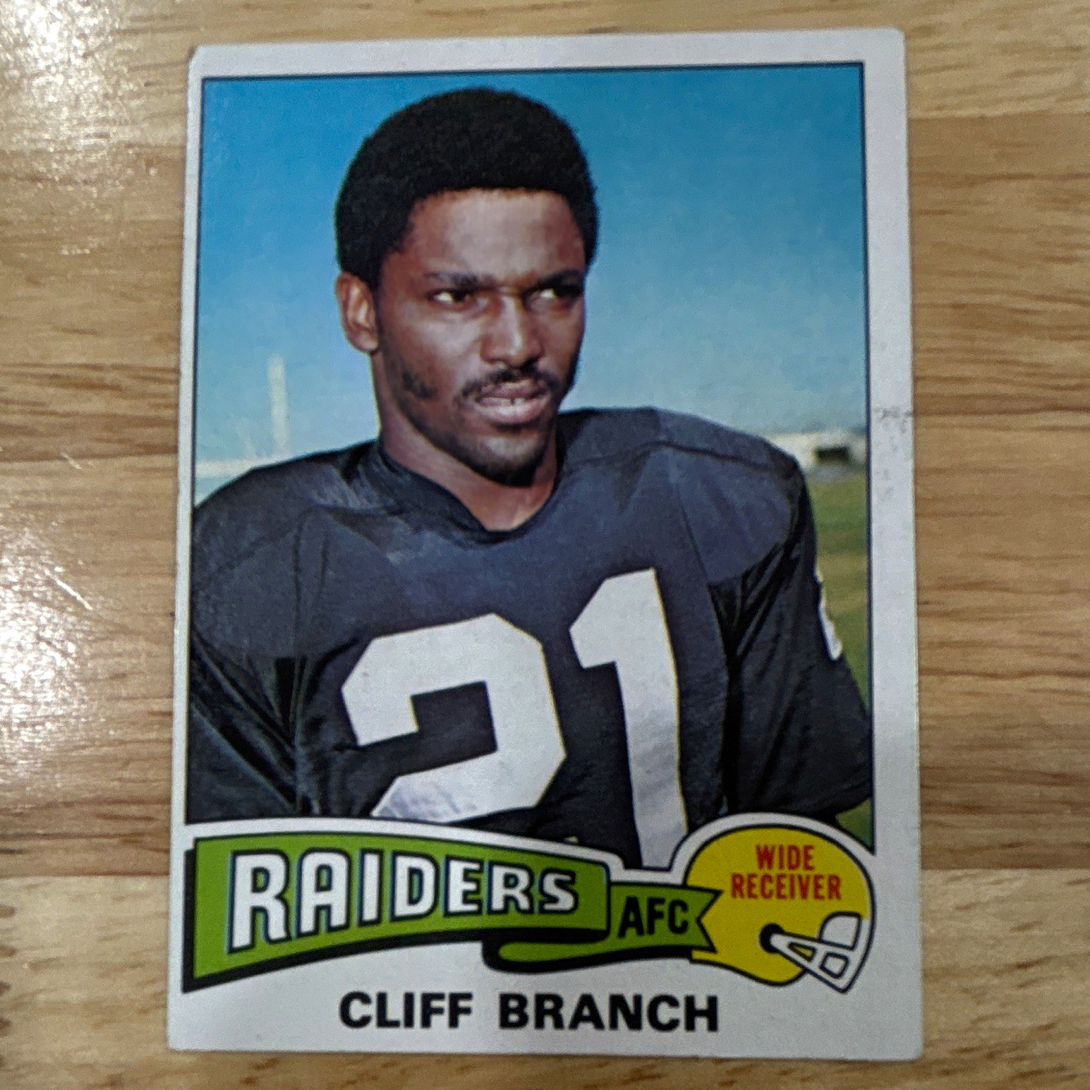 Topps 1975 Cliff Branch Rookie #524 Oakland Raiders NFL Football Trading Card