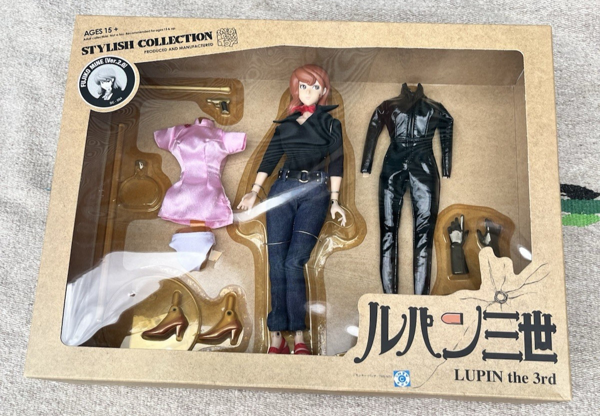 Medicom Stylish Collection Lupin The 3rd Fujiko Mini Ve. 2.0 Doll Action Figure Medicom Stylish Collection Lupin The 3rd Fujiko Mini Ve. 2.0 Doll Action Figure