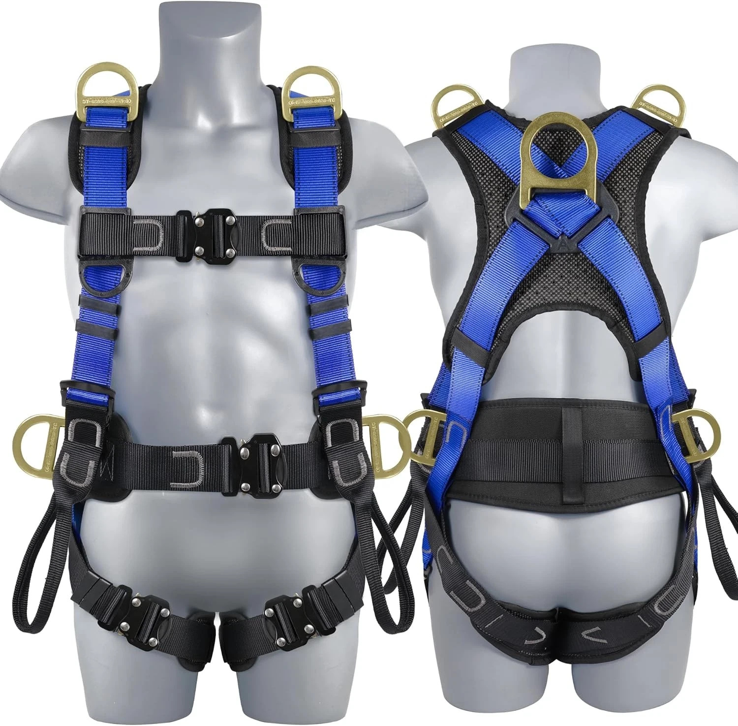 Safety Harness Fall Protection Upgrade 4 Quick Buckles Construction Full Body Ha Safety Harness Fall Protection Upgrade 4 Quick Buckles Construction Full Body Ha