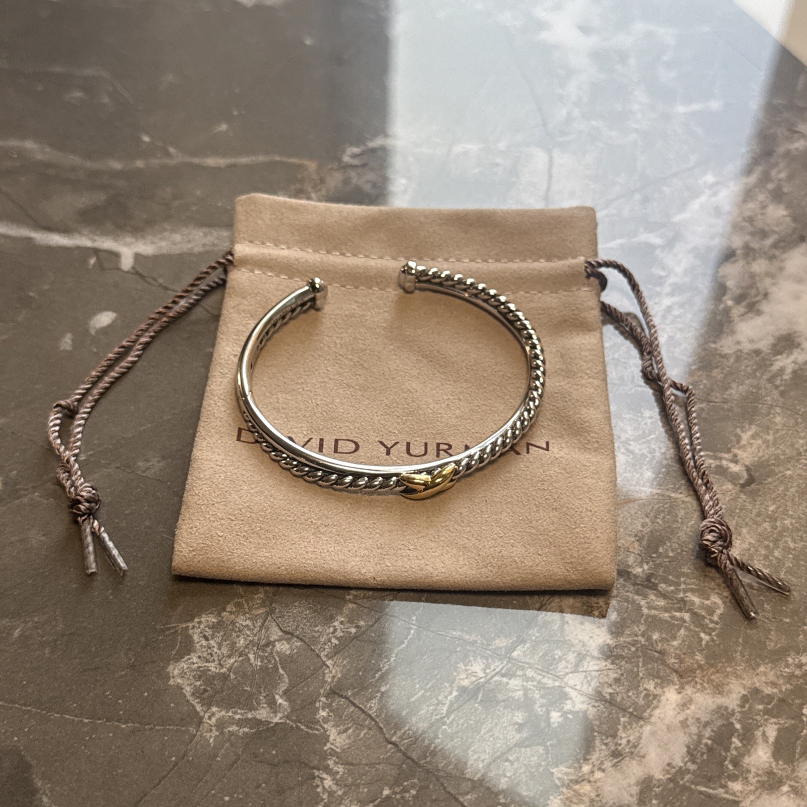 David Yurman Classic X Center Station Bracelet S925 Silver 7in David Yurman Classic X Center Station Bracelet S925 Silver 7in