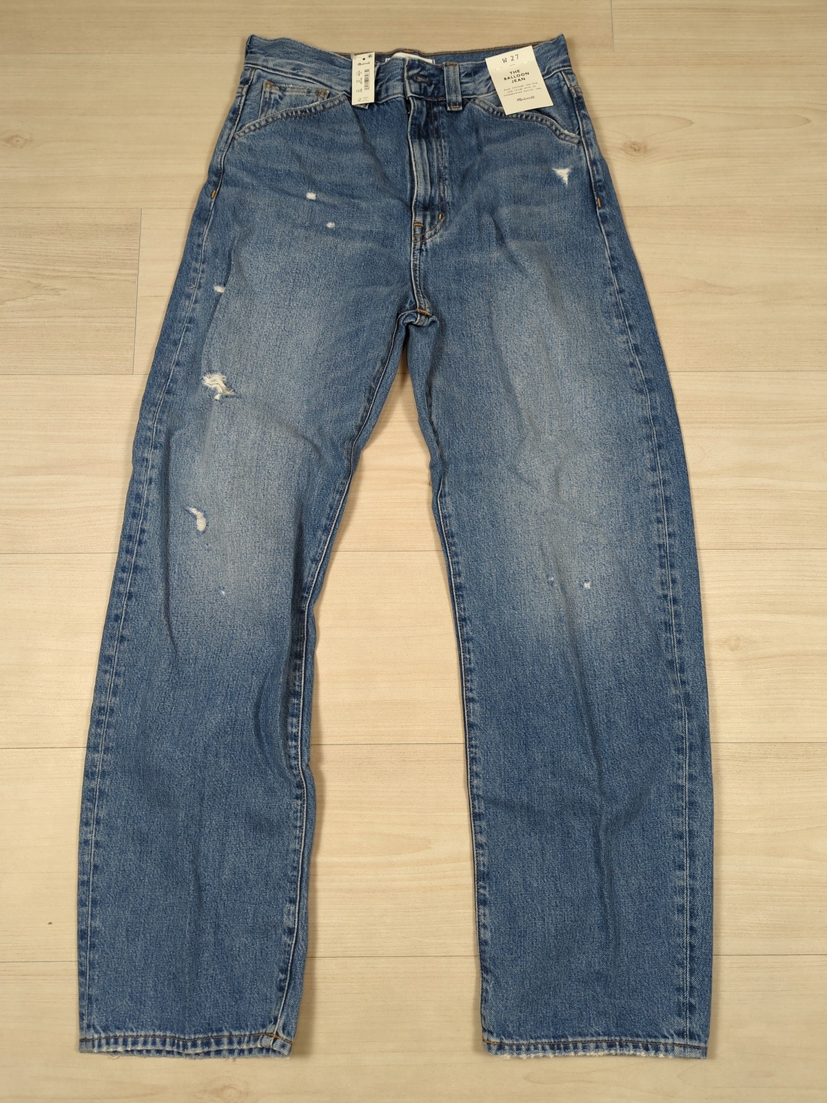 Madewell The Balloon Jean Women\'s Size 27 Distressed Denim