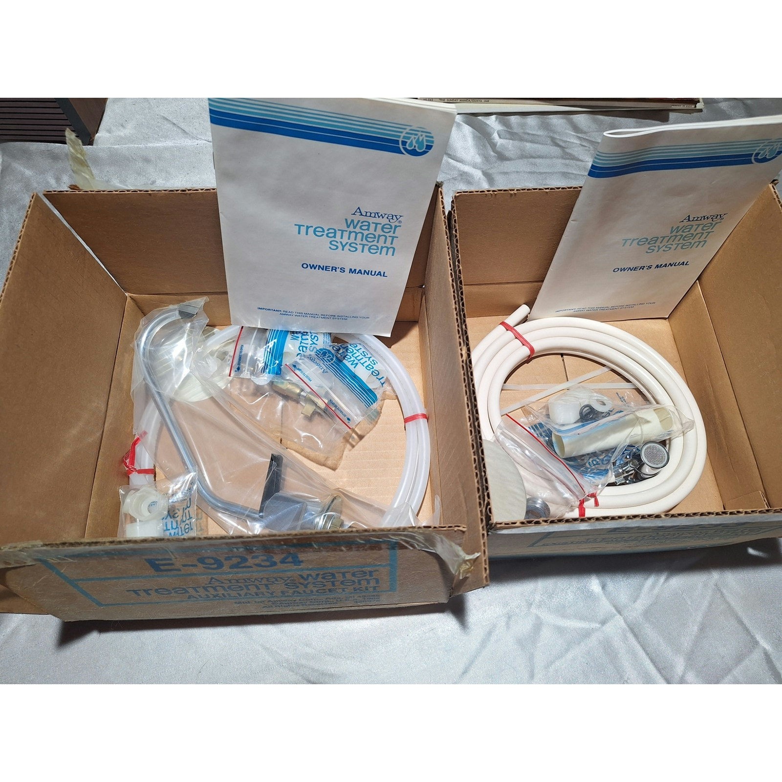 Vintage Amway Water Treatment System E-9234 E-9233 NOS Faucet Accessory Kits \'84