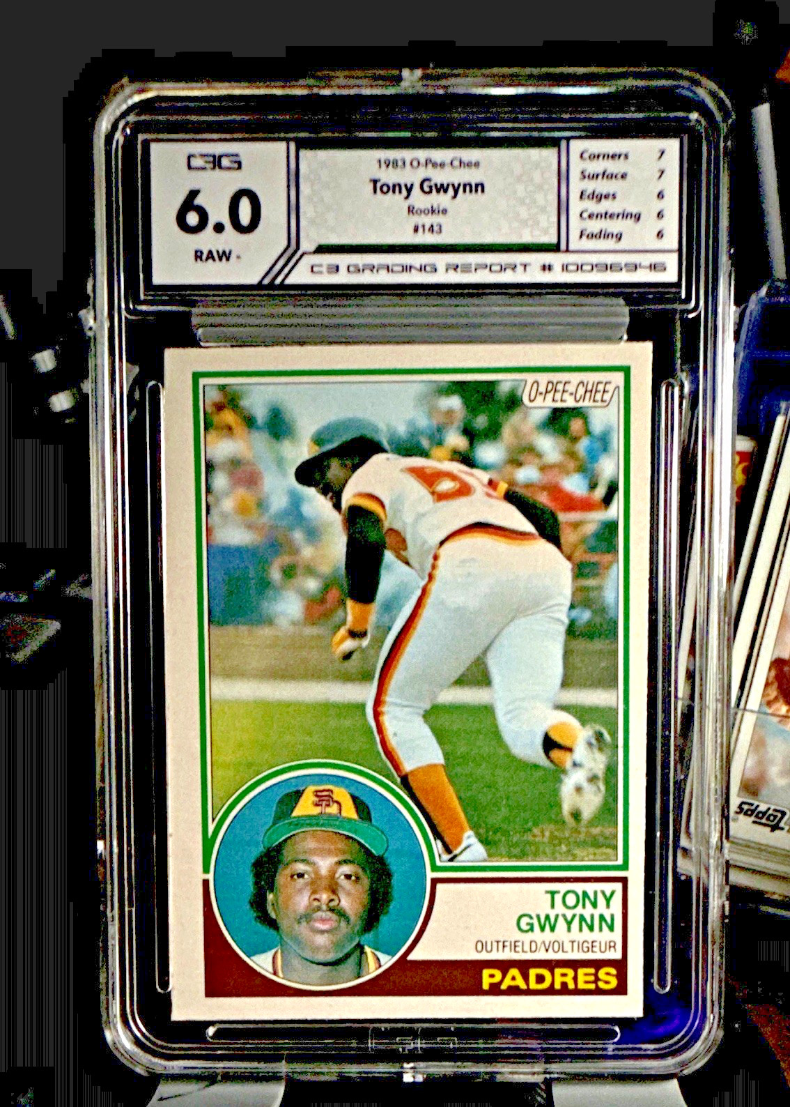 1983 O-Pee-Chee #143 Tony Gwynn Rookie C3G 6 (RC) Vintage HOF