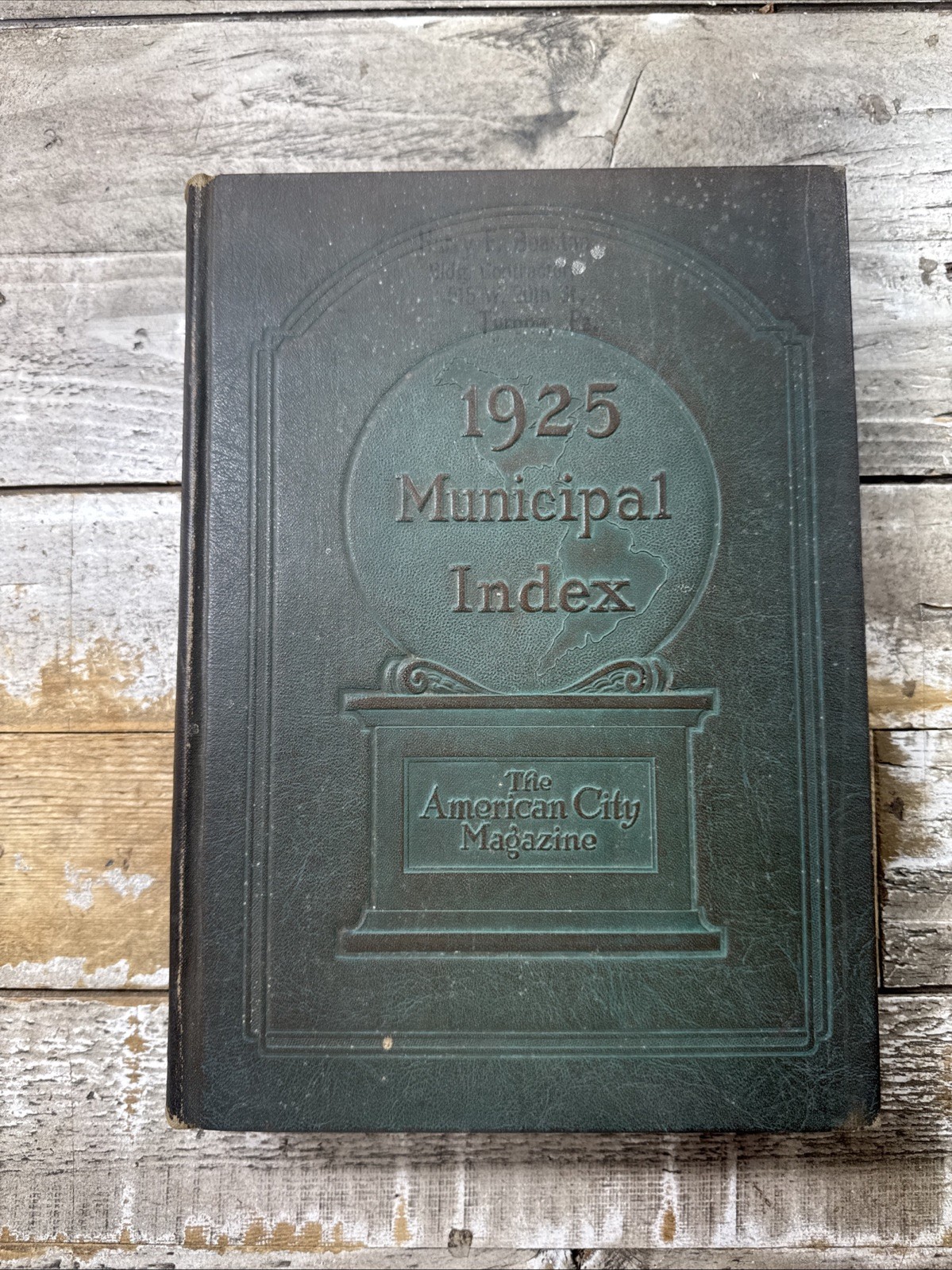 1925 Antique Reference Book “Municipal Index” American City Magazine Illustrated 1925 Antique Reference Book “Municipal Index” American City Magazine Illustrated