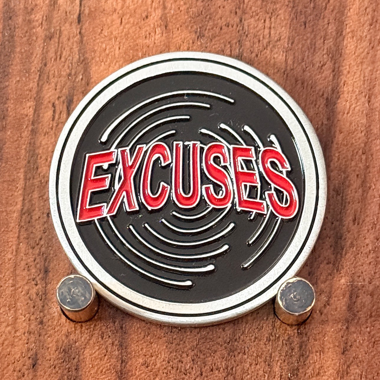 Excuses Vs Results Motivational Business Slogan Themed Challenge Coin  W#19