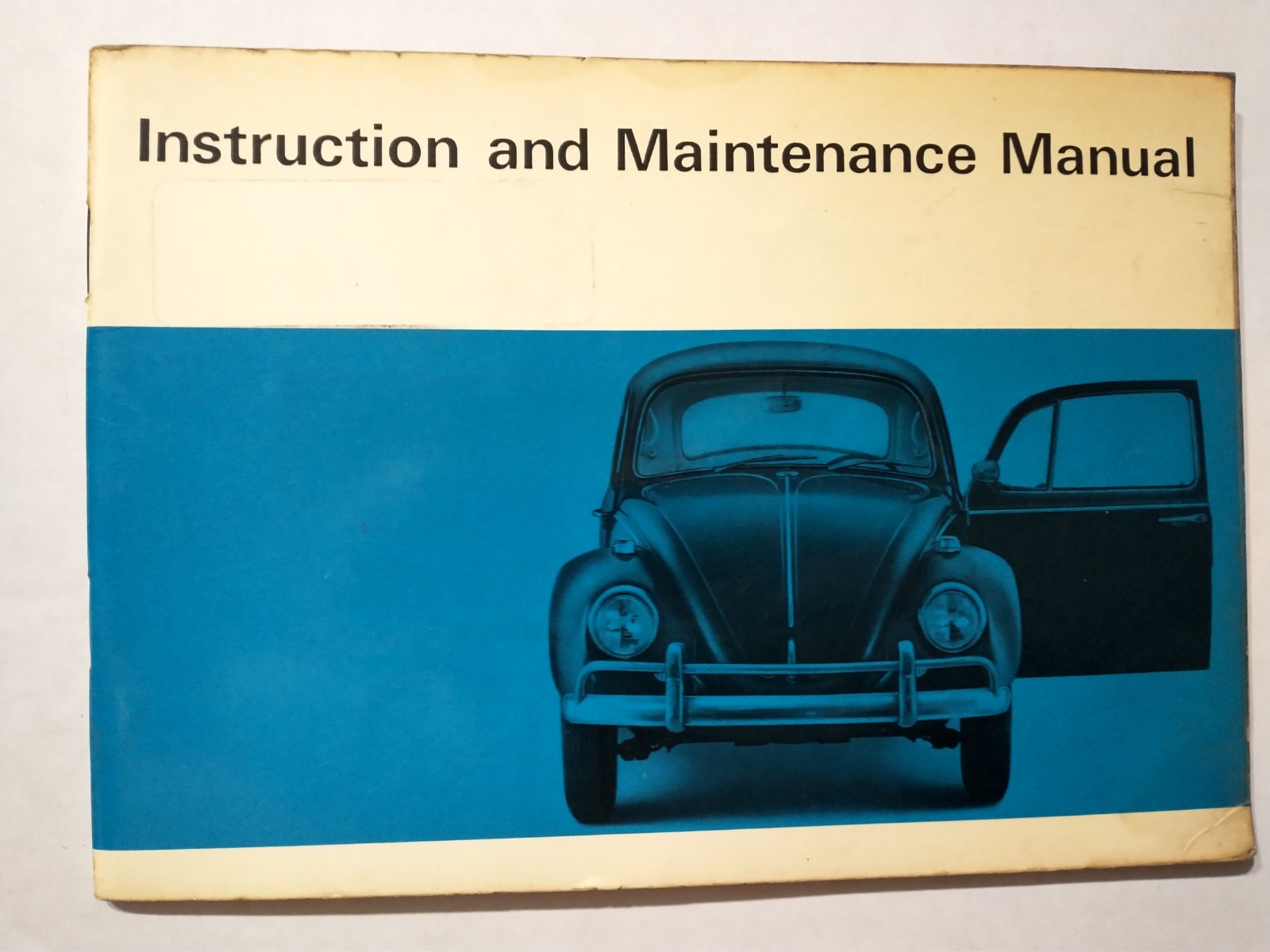 Vtg 1967 VOLKSWAGEN BEETLE OWNER\'S INSTRUCTION MANUAL  TYPE 1 ENGLISH  ORIGINAL
