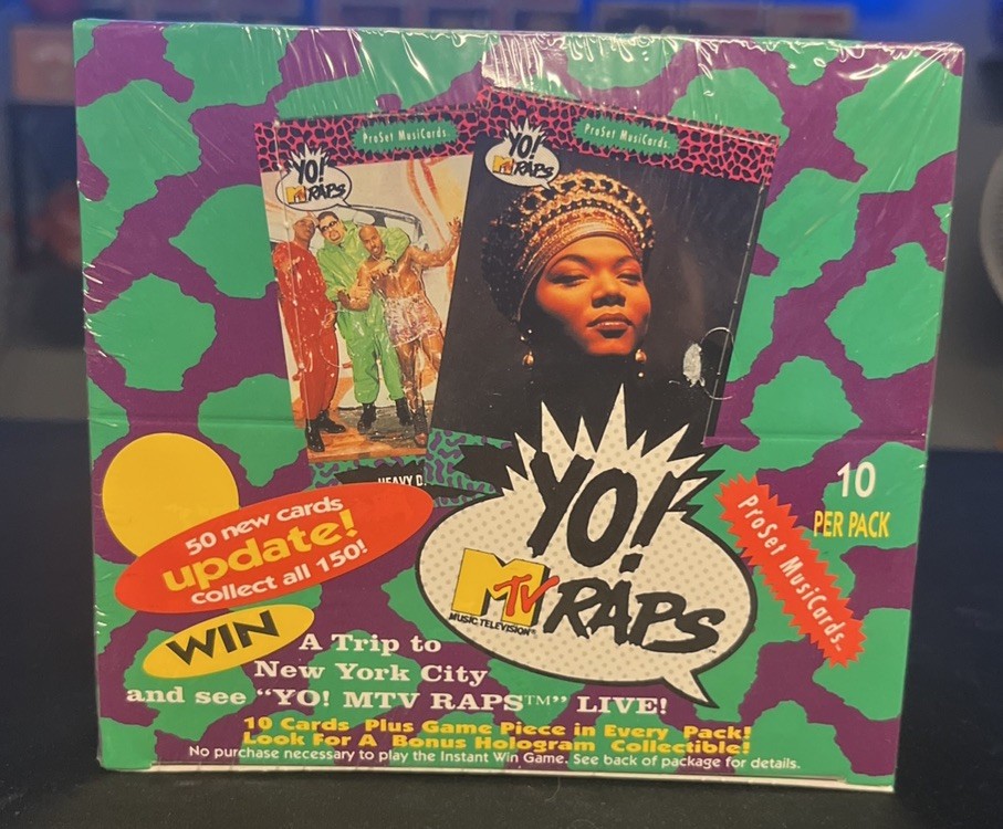 ProSet MusiCards 1991 Yo MTV Raps update Cards Box of 36 Packs New Unopened ProSet MusiCards 1991 Yo MTV Raps update Cards Box of 36 Packs New Unopened