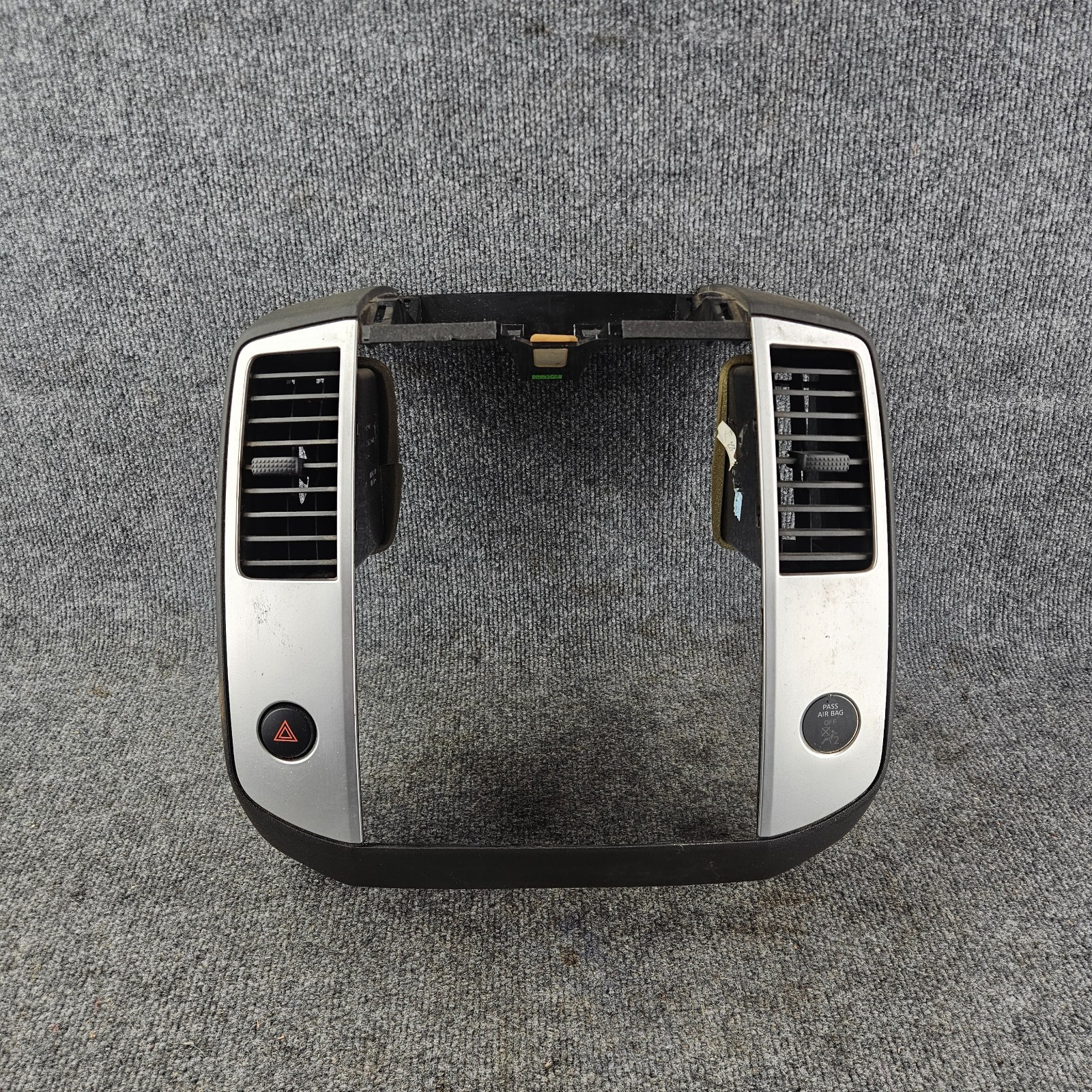 2009-2012 Nissan Frontier Xterra Radio Climate Control Trim Bezel Grey