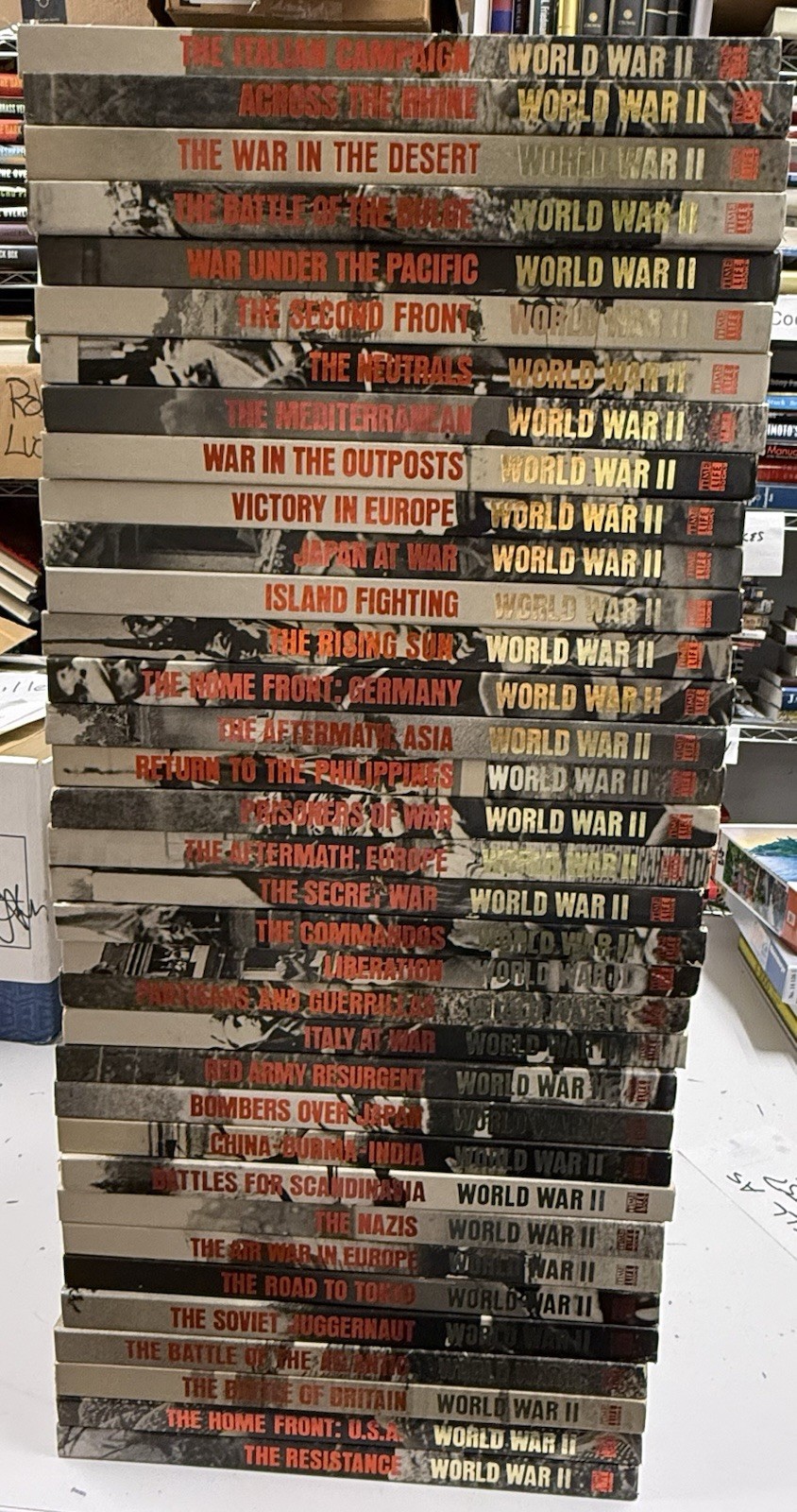 Time Life: World War II Series Book Set WW2 Cover Books - 35 Books - Missing 4